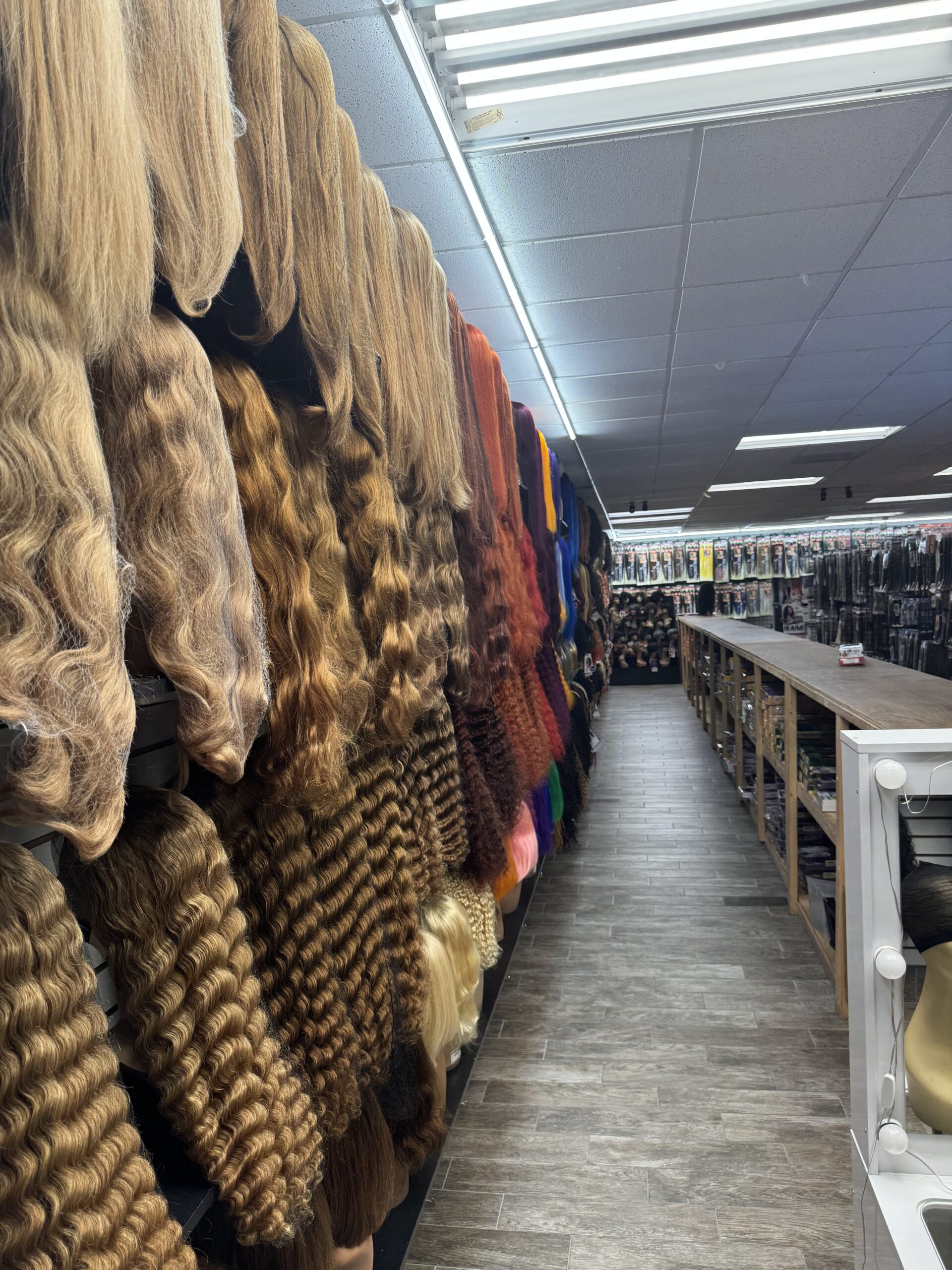 JLO Beauty supply interior photos. Best Beauty supply store in Tampa